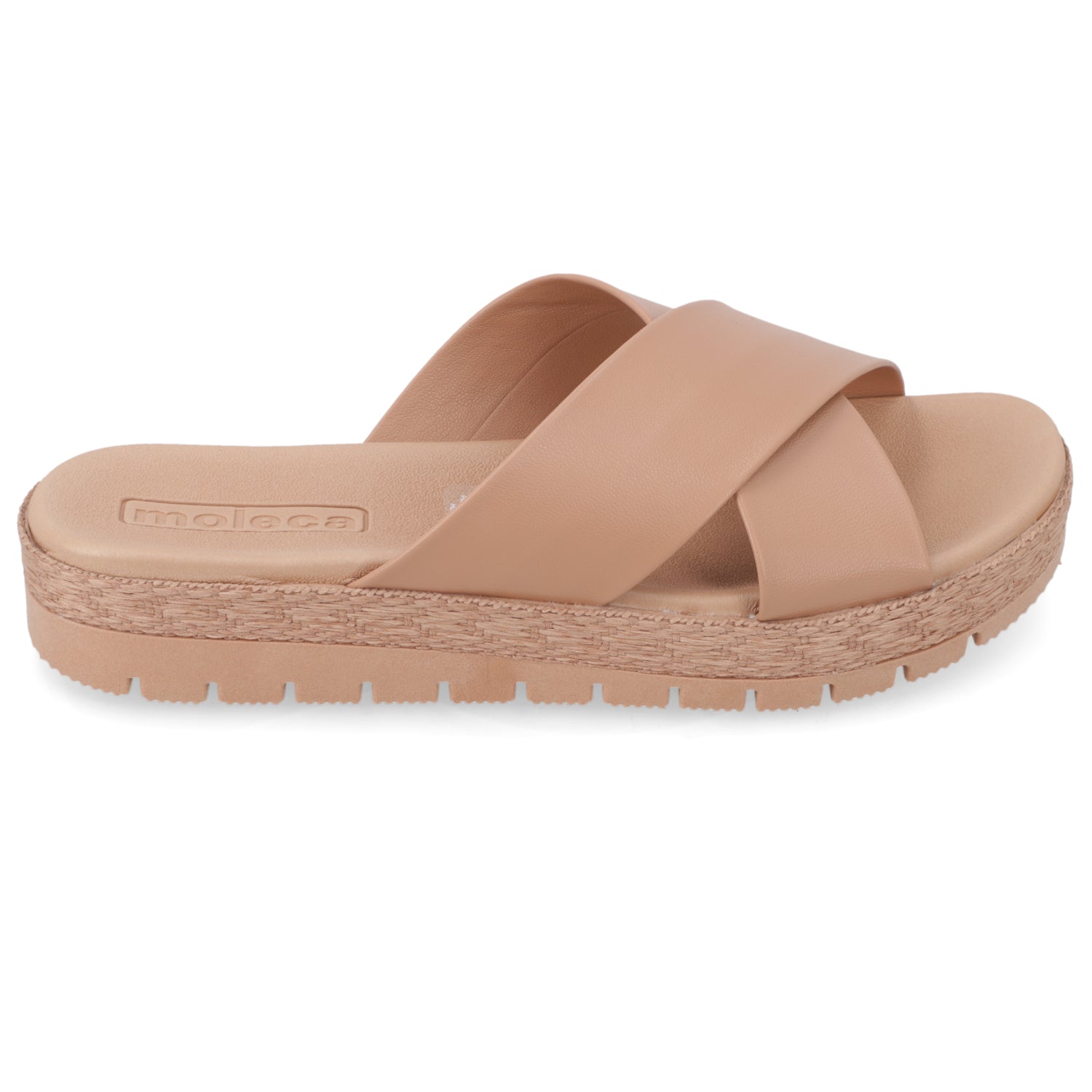 Sandalia Nude Moleca Ecocuero 35 / Nude