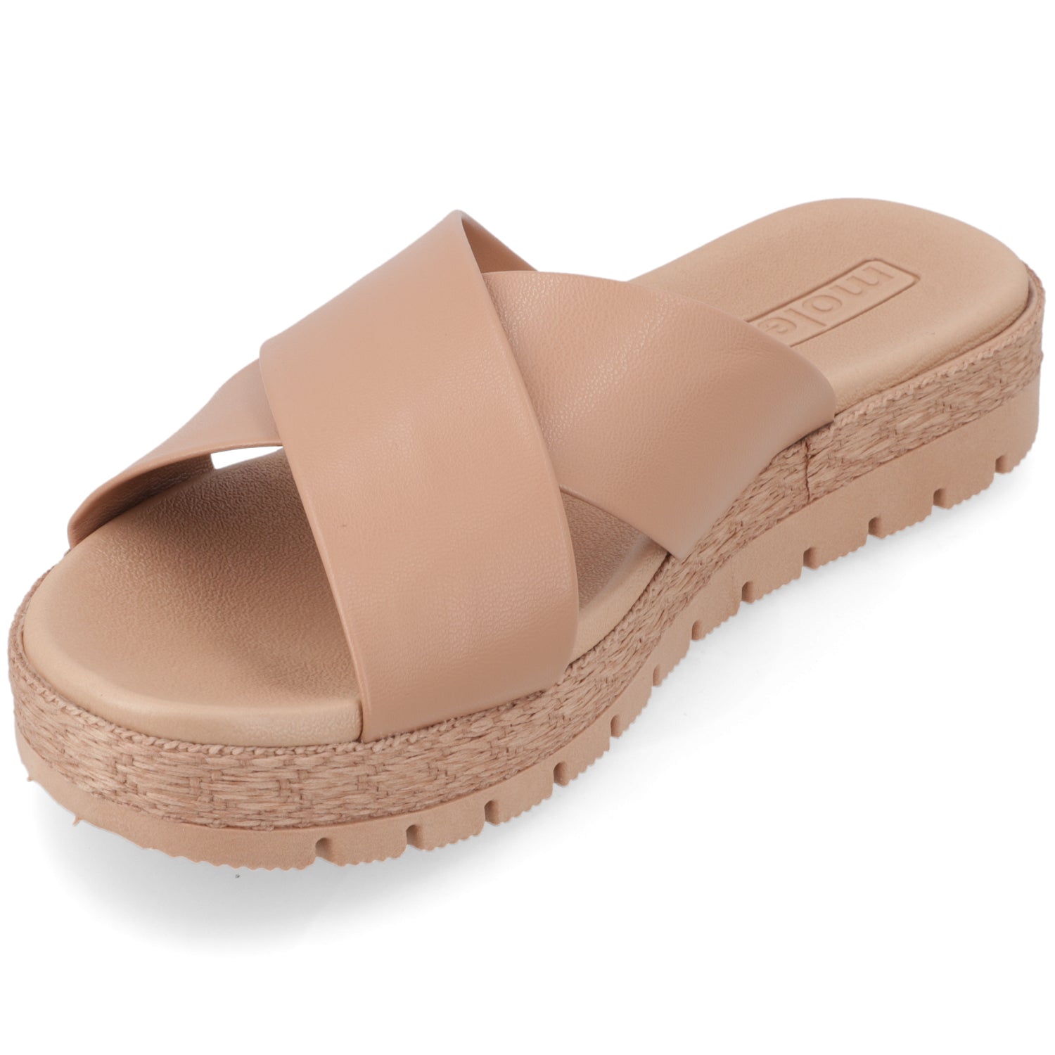 Sandalia Nude Moleca Ecocuero 35 / Nude