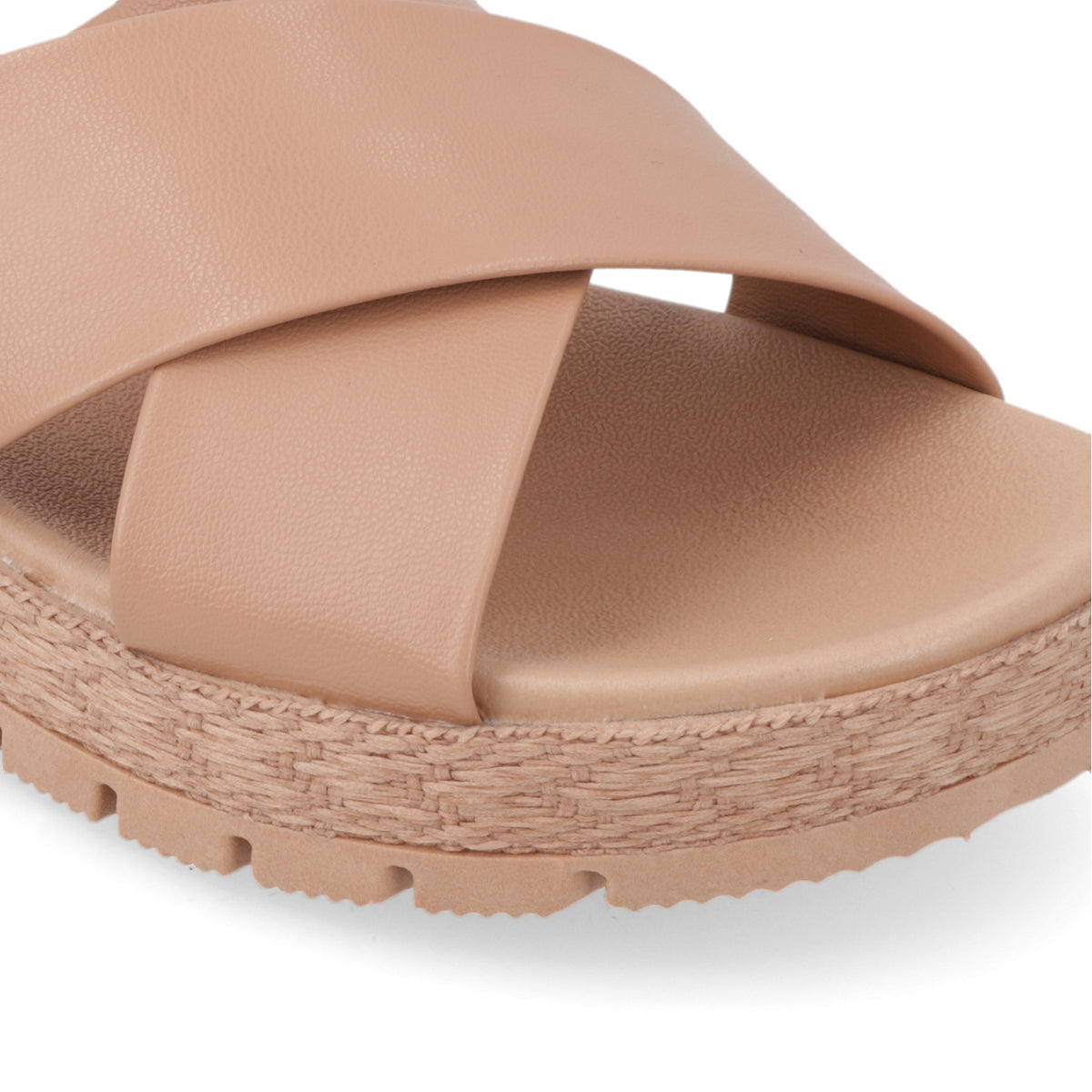 Sandalia Nude Moleca Ecocuero 35 / Nude