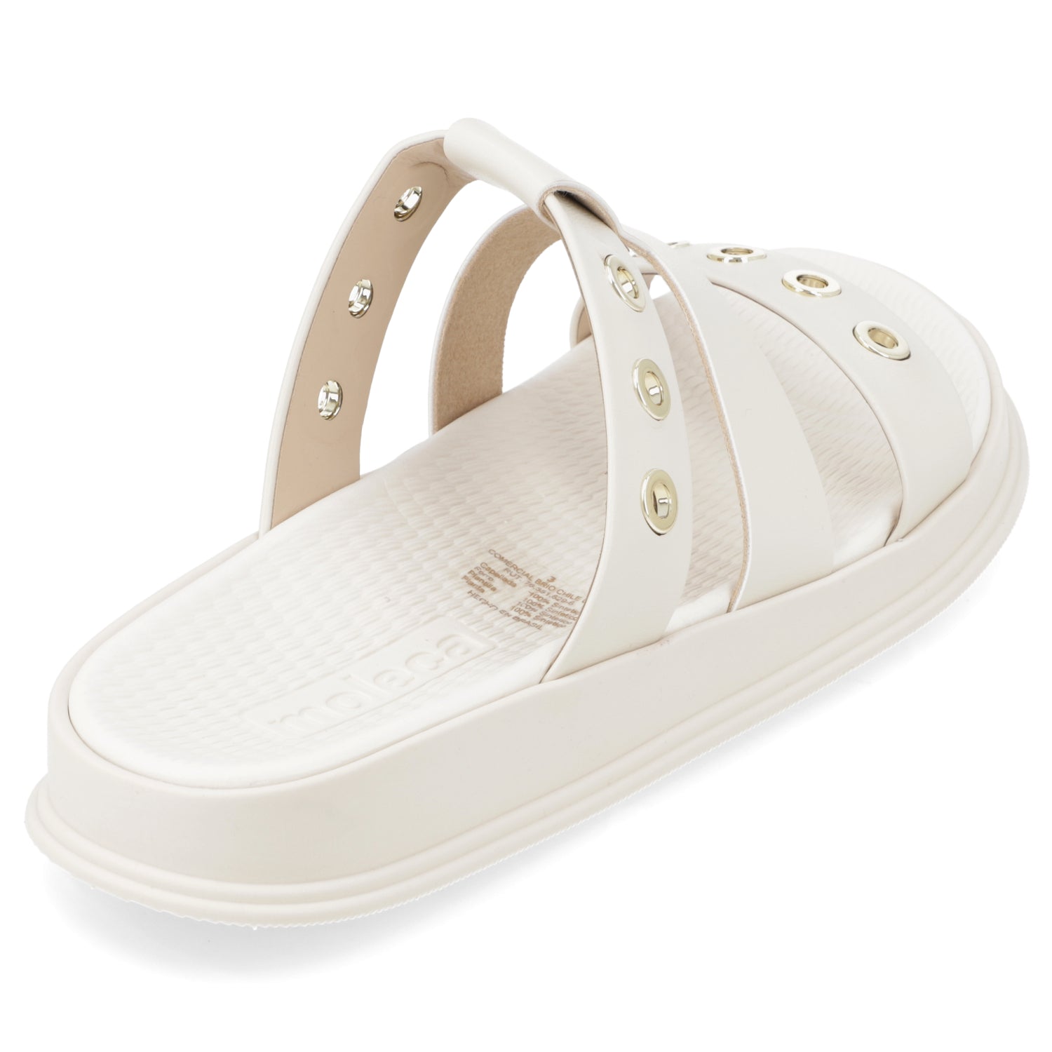 Sandalia Blanco OFF Moleca Ecocuero 35 / Blanco OFF