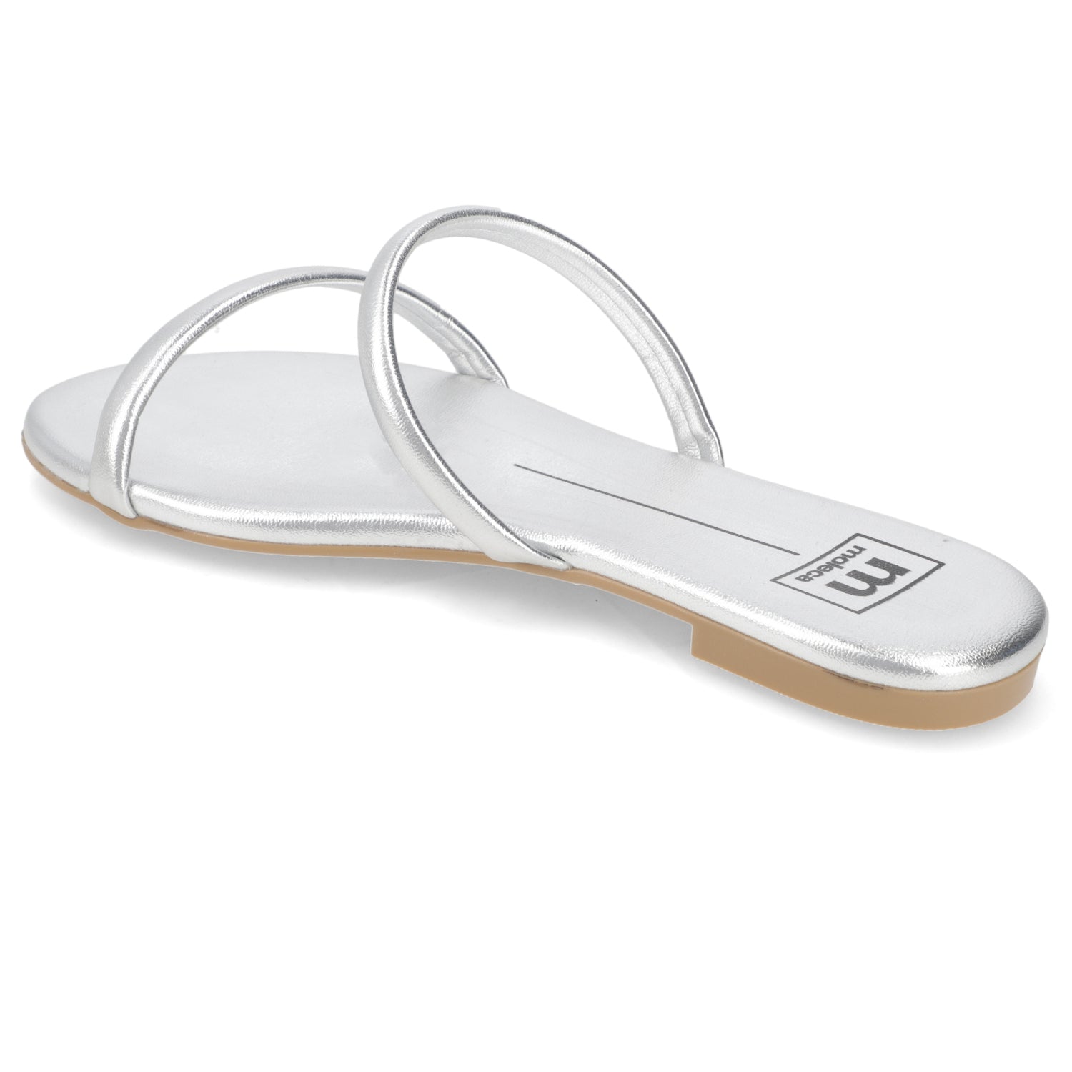 Sandalia Plateado Moleca 35 / Plateado