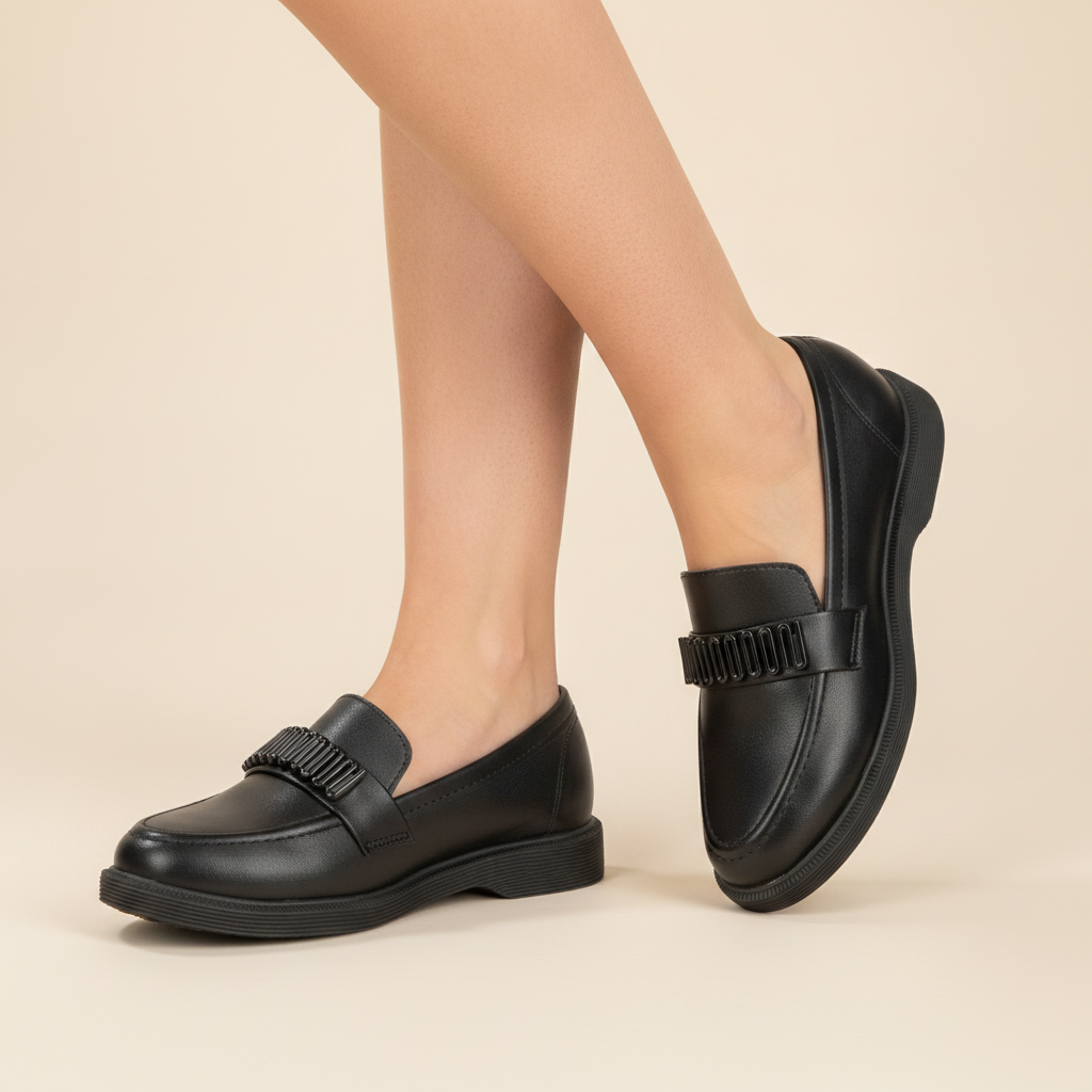 Mocasin Moleca Negro