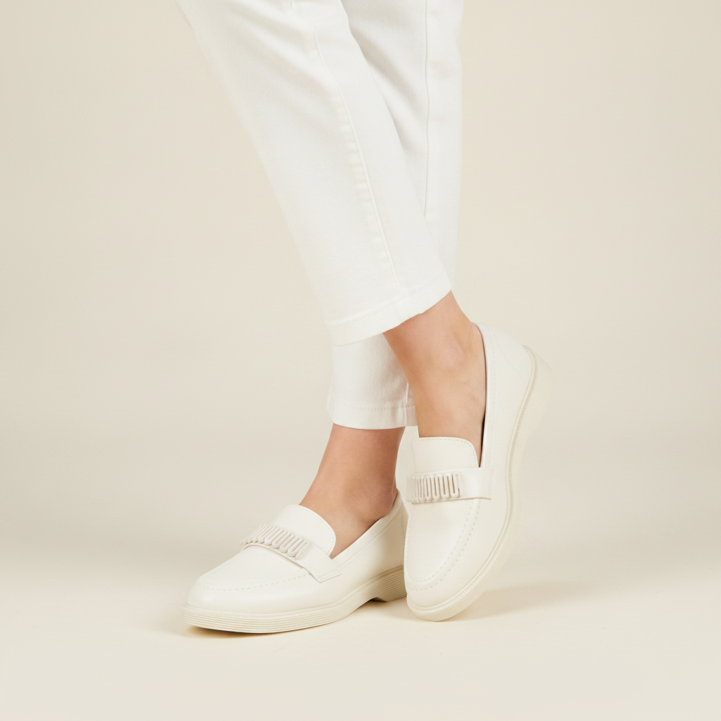 Mocasin Moleca Blanco