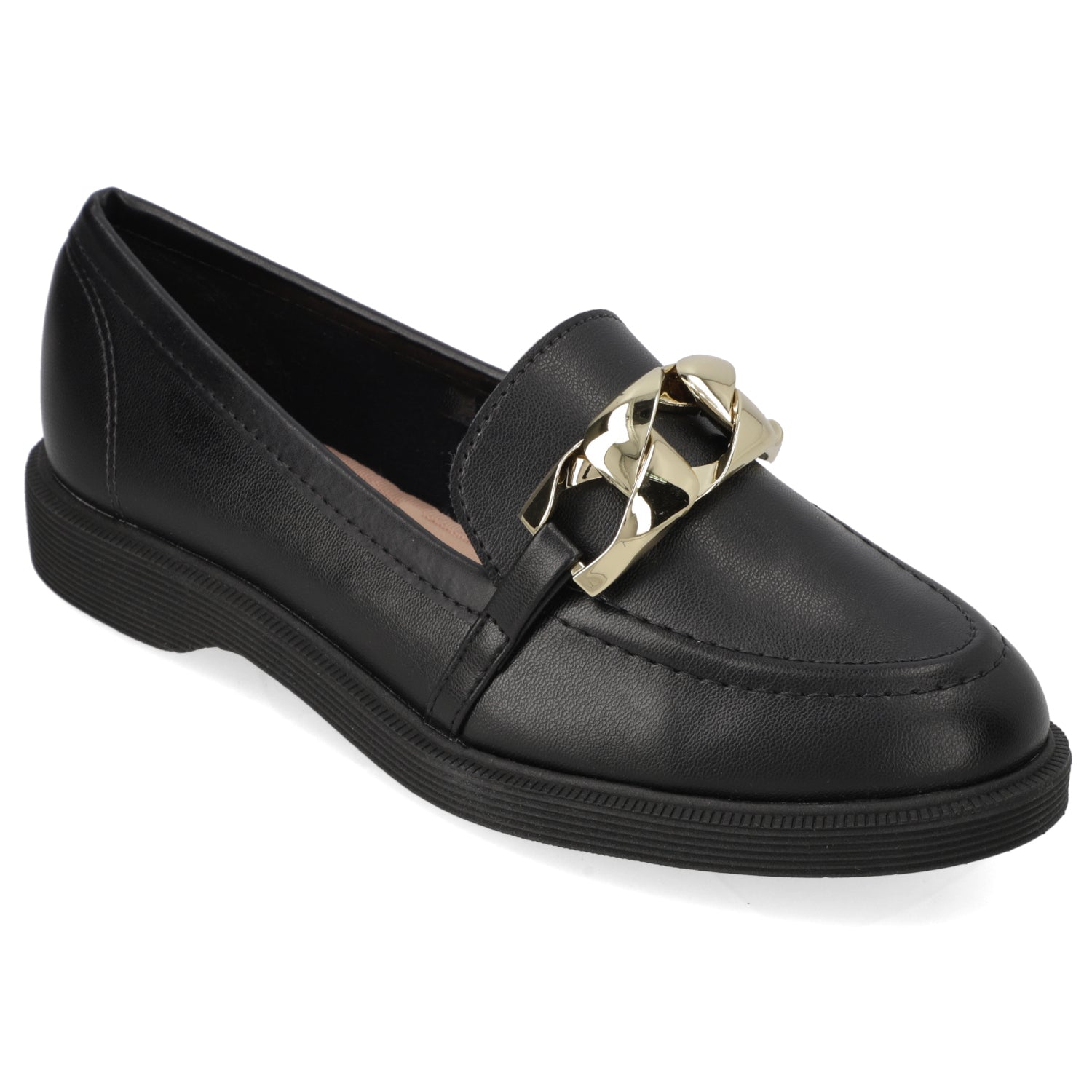 Mocasin Negro Moleca 35 / Negro