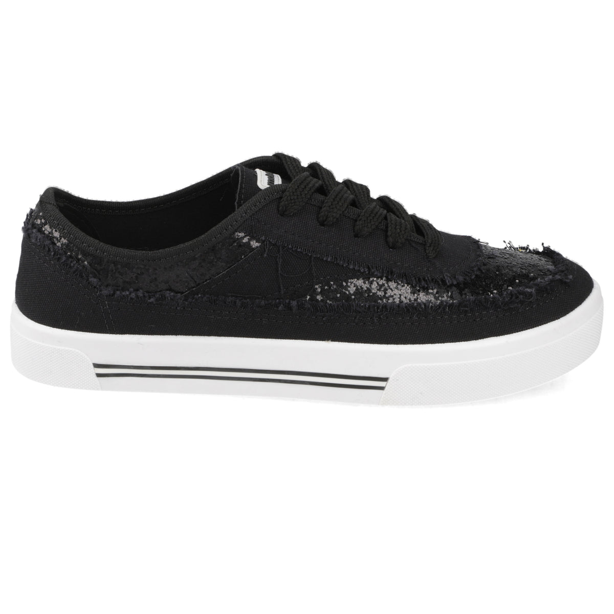 Zapatilla Glitter Negra Moleca