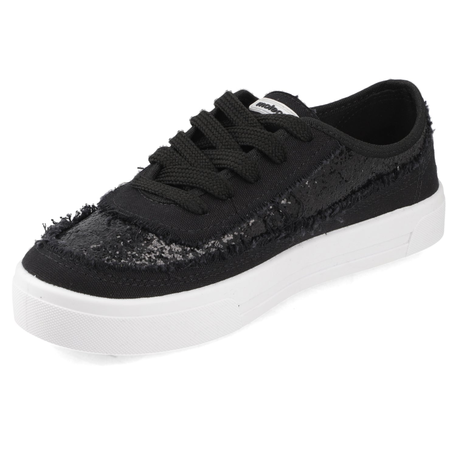 Zapatilla Glitter Negra Moleca