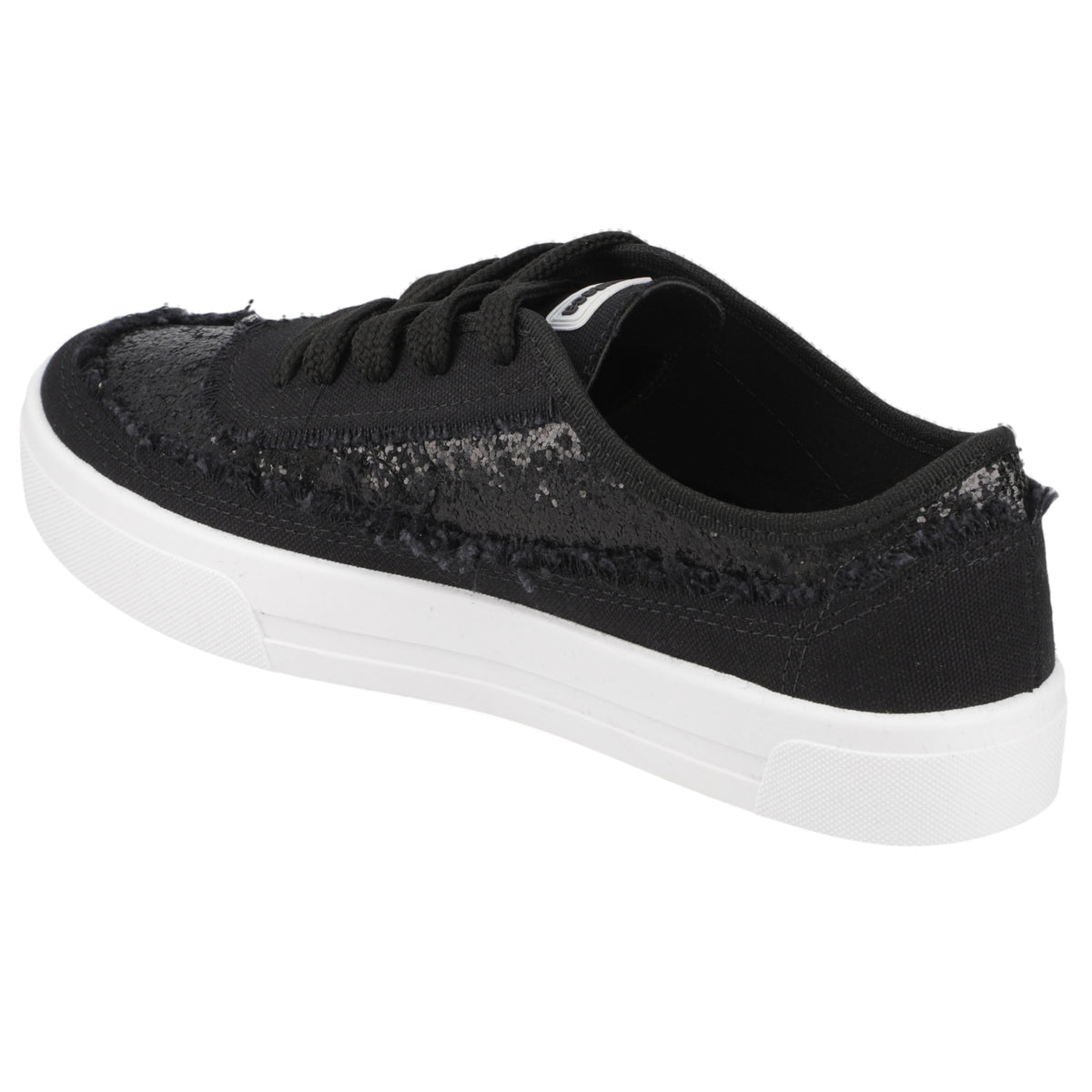 Zapatilla Glitter Negra Moleca