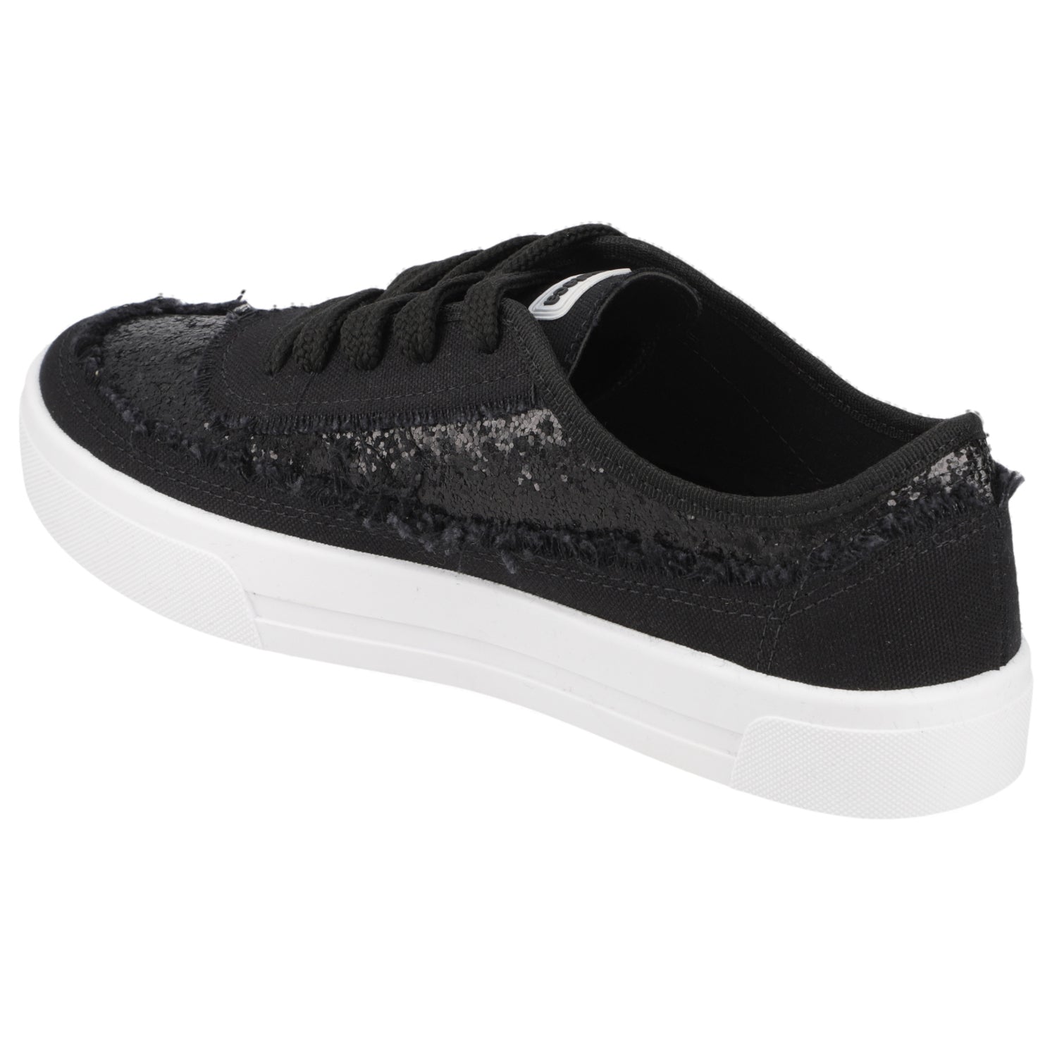 Zapatilla Glitter Negra Moleca