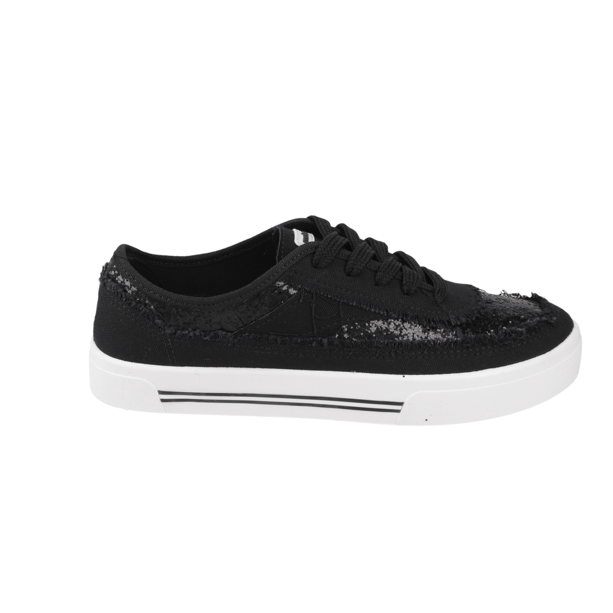 Zapatilla Glitter Negra Moleca