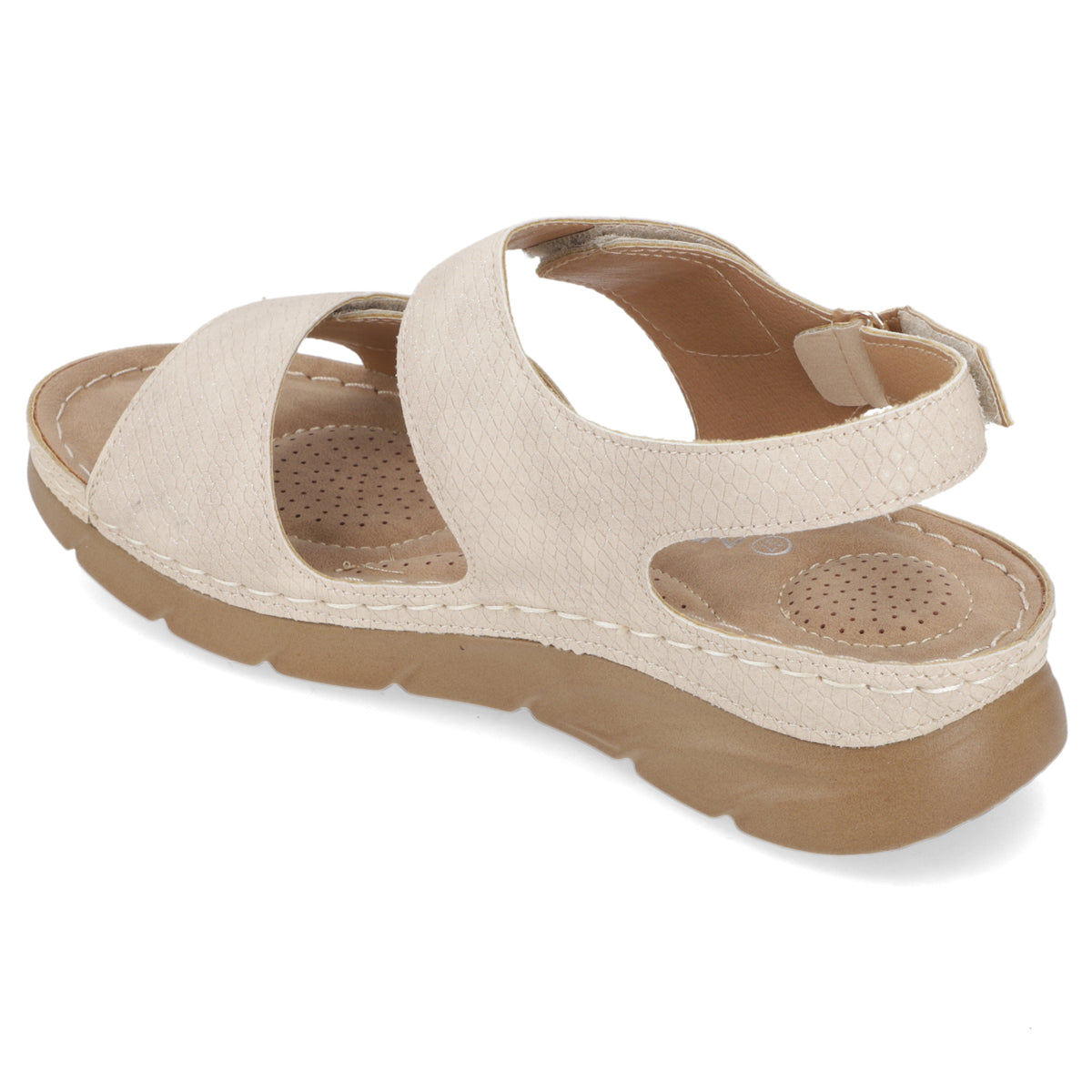 Sandalia Plana Beige New Walk