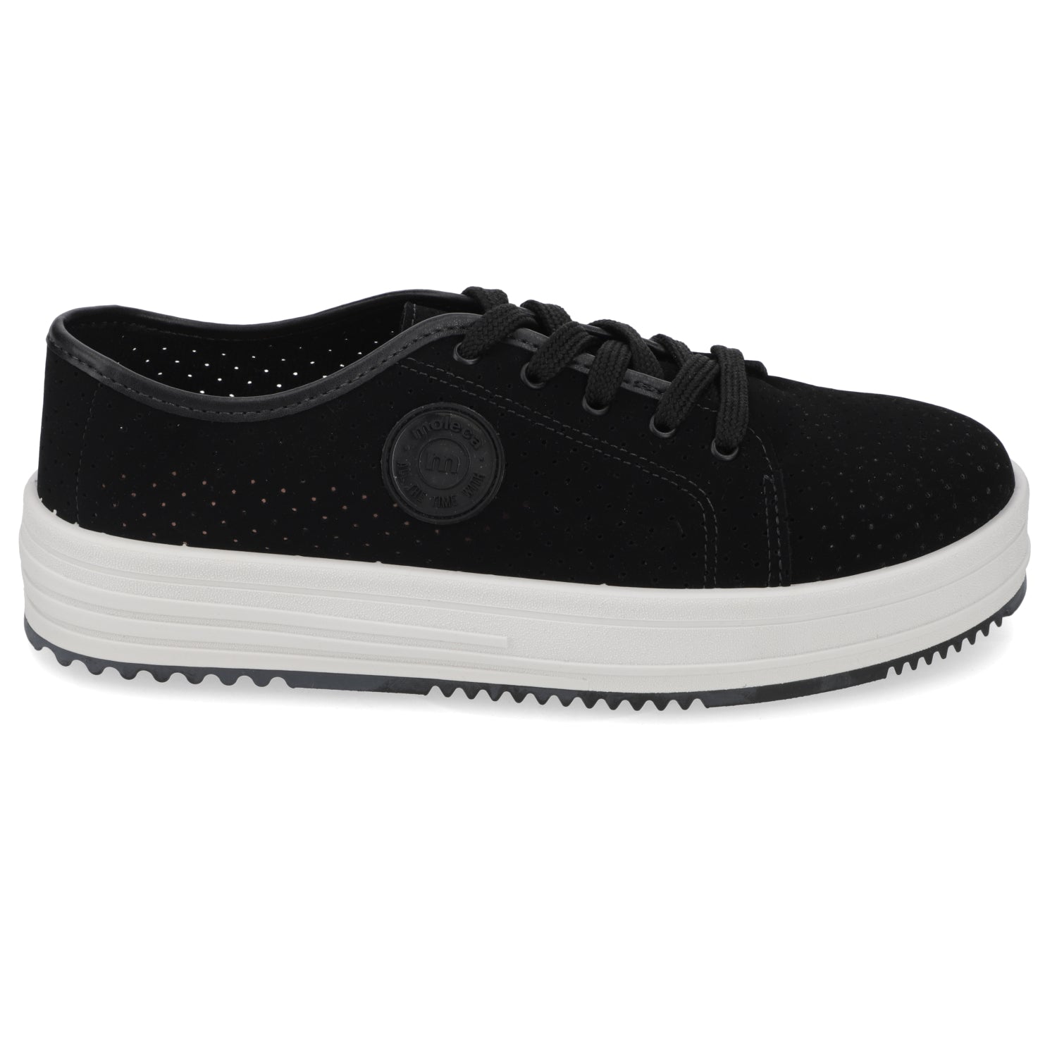 Zapatilla Casual Mujer Moleca Negro
