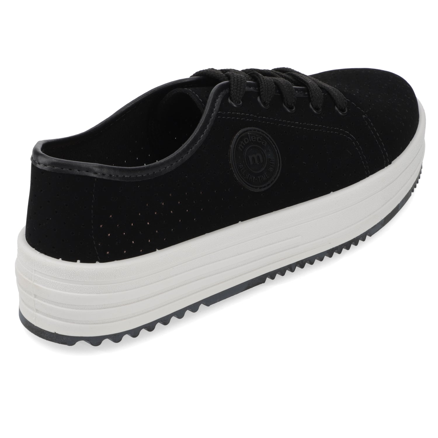 Zapatilla Casual Mujer Moleca Negro