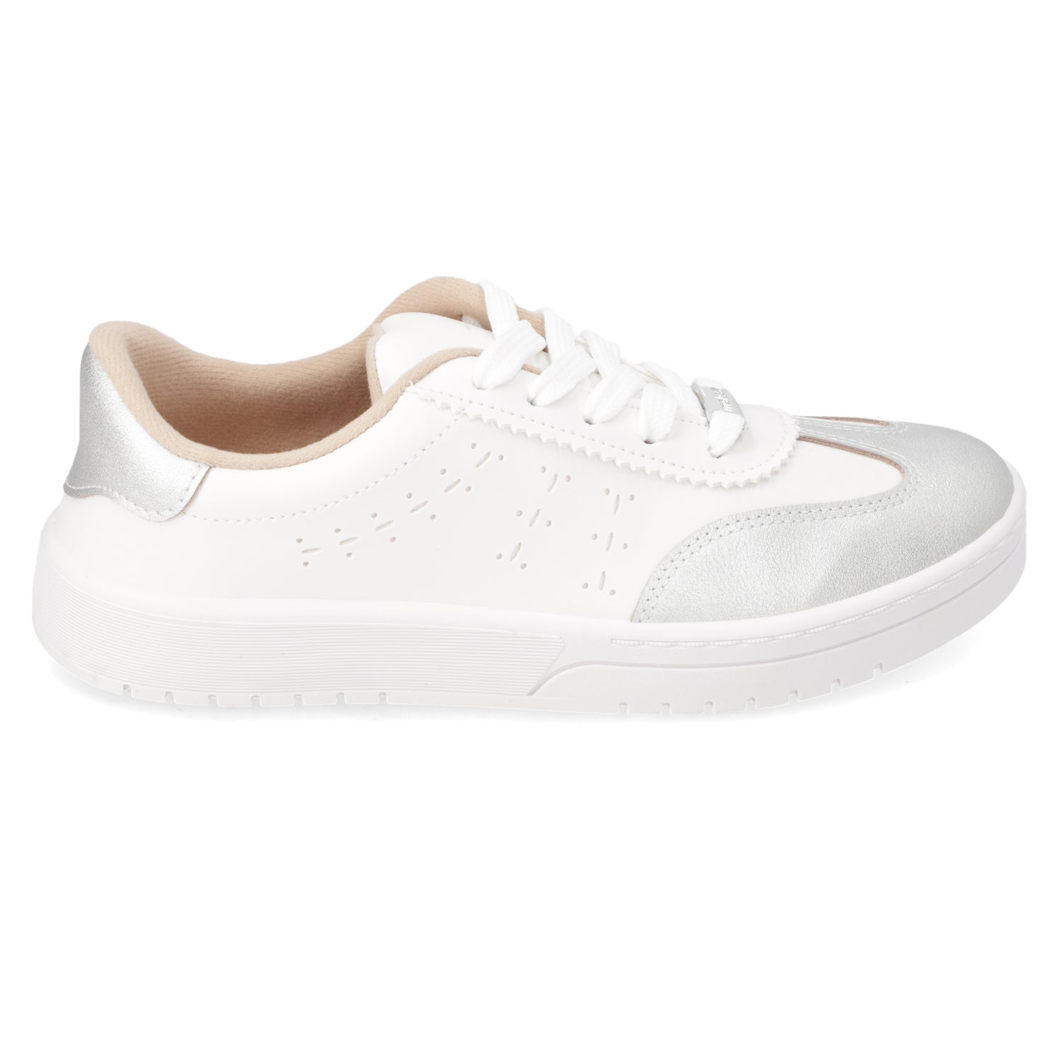 Zapatilla Casual Blanco Moleca 35 / Blanco