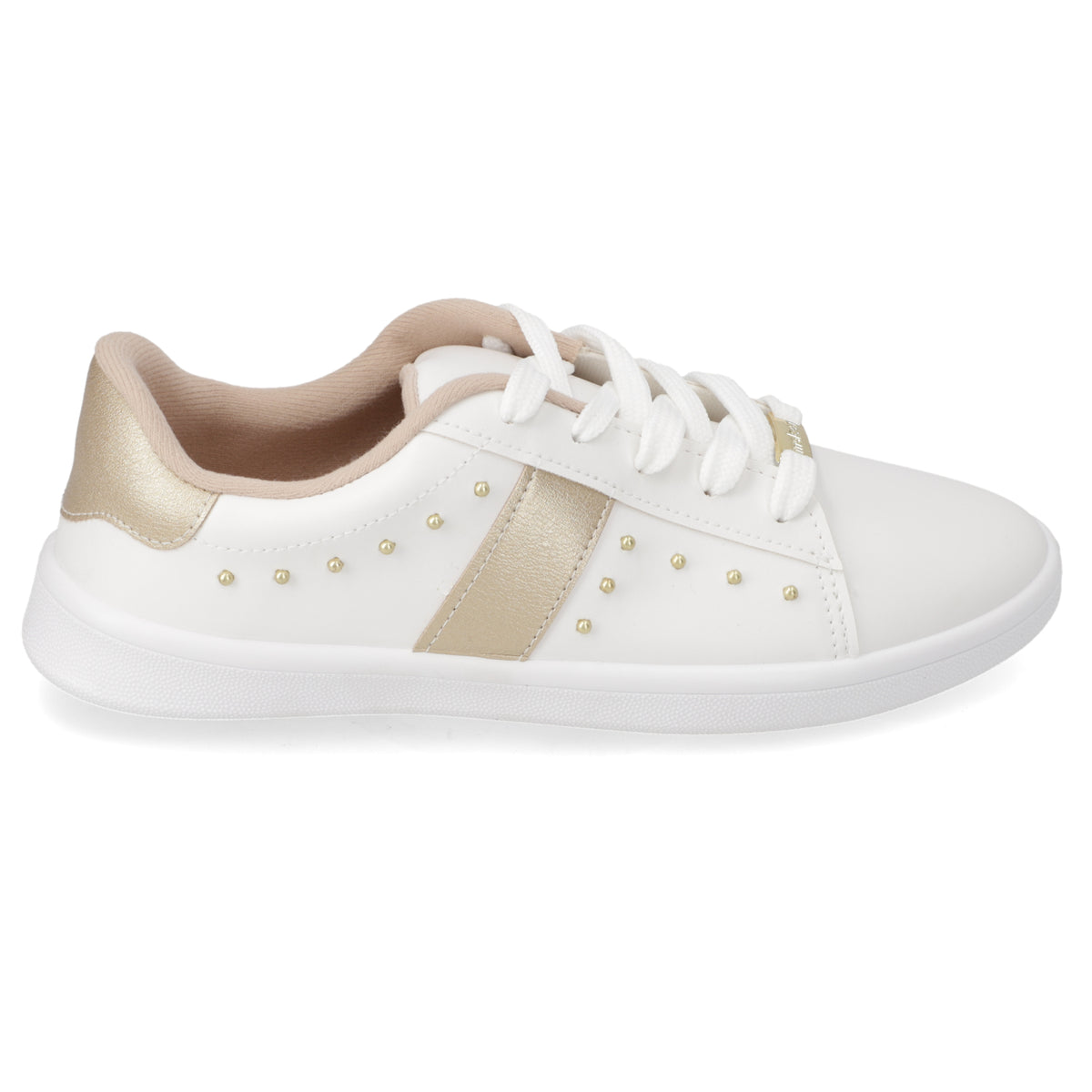 Zapatilla Casual Blanco Moleca 34 / Blanco
