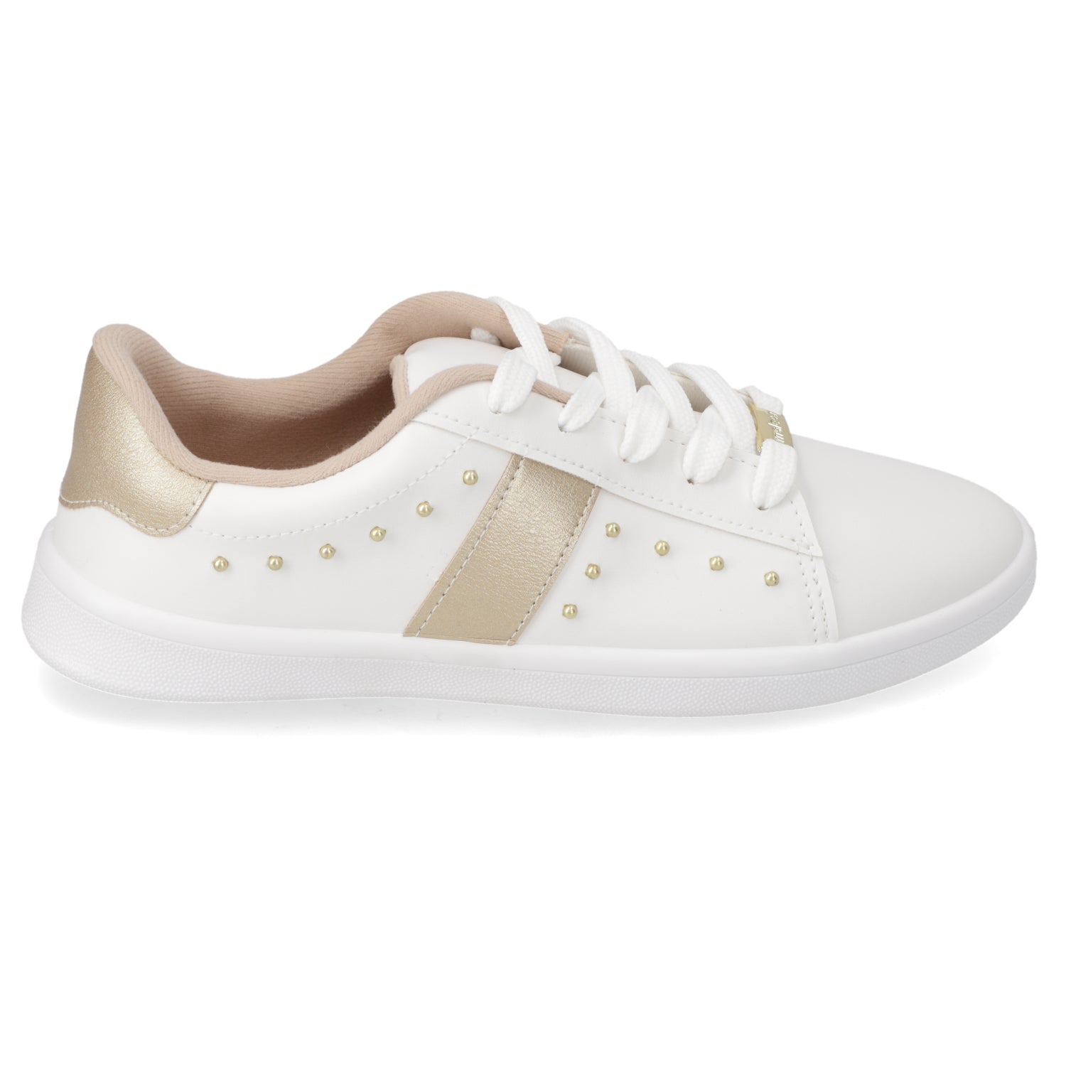 Zapatilla Casual Blanco Moleca 34 / Blanco