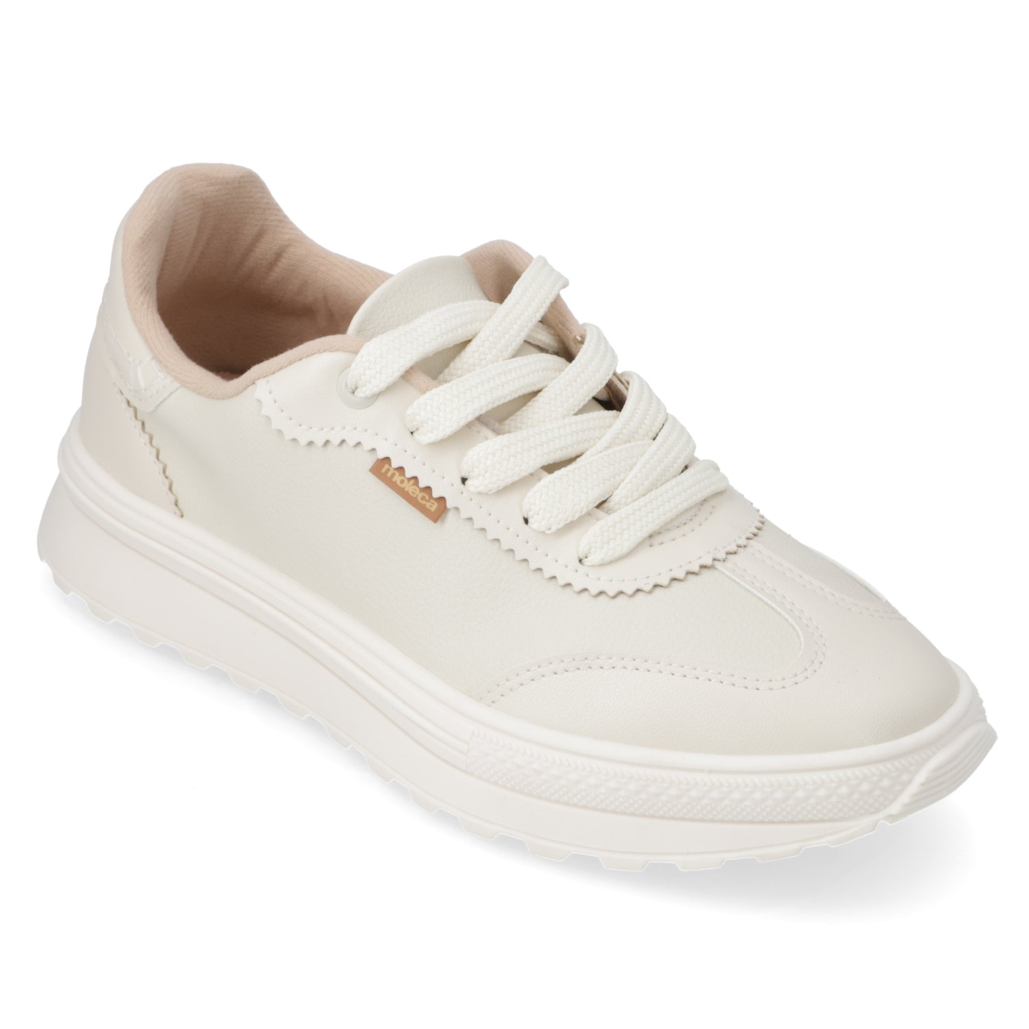 Zapatilla Casual Blanco Moleca 35 / Blanco