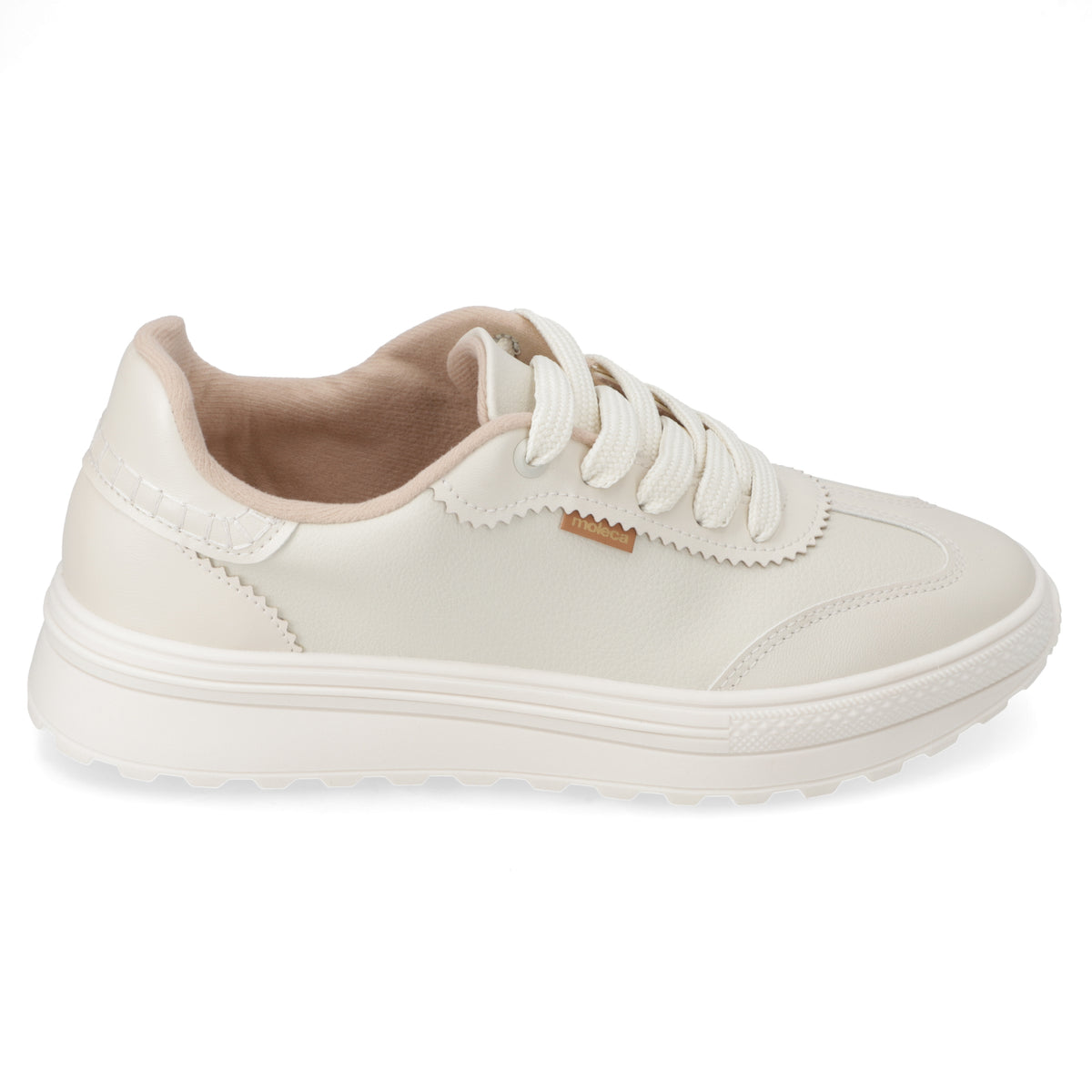 Zapatilla Casual Blanco Moleca 35 / Blanco