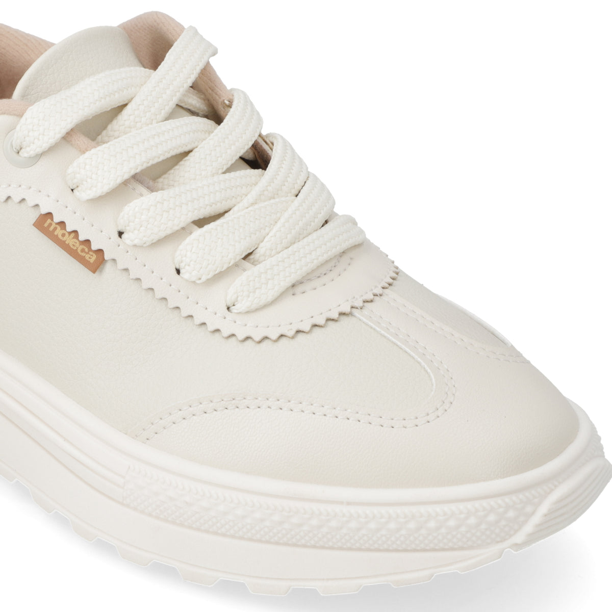 Zapatilla Casual Blanco Moleca 35 / Blanco