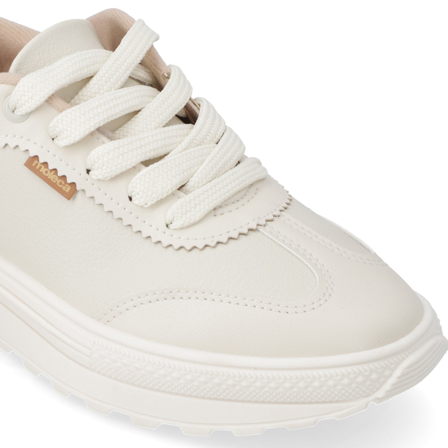 Zapatilla Casual Blanco Moleca 35 / Blanco