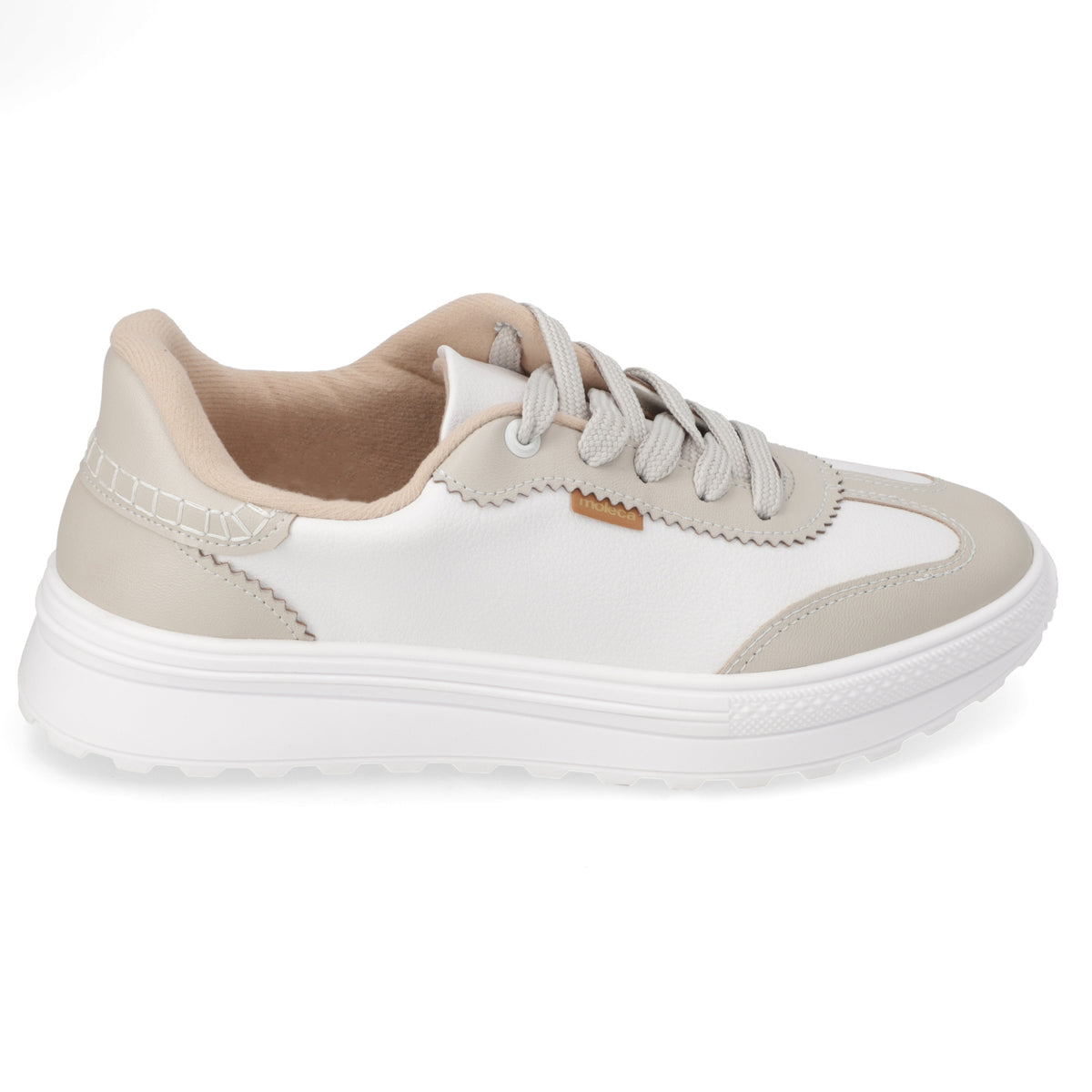 Zapatilla Casual Blanco Moleca 35 / Blanco