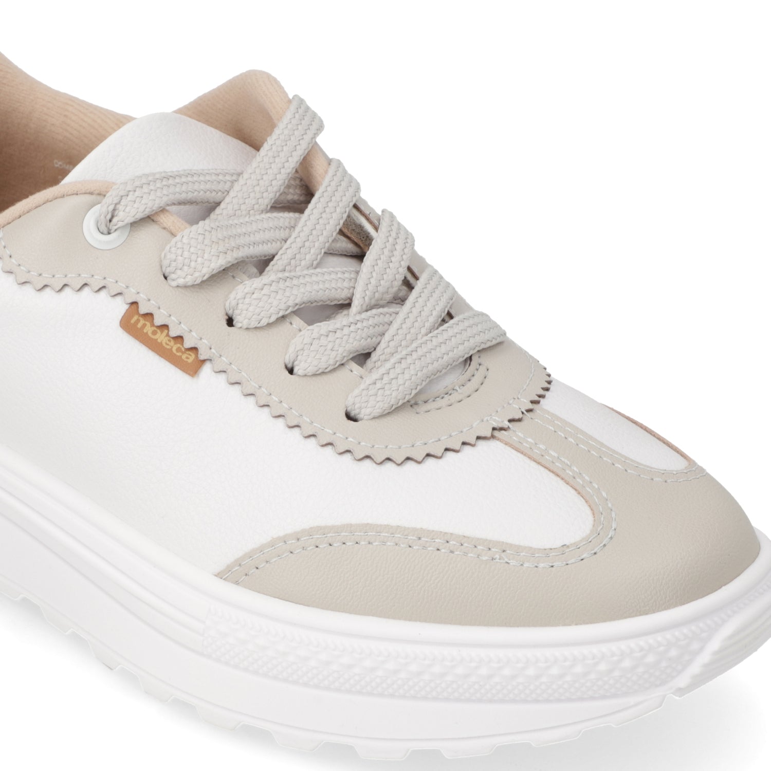 Zapatilla Casual Blanco Moleca 35 / Blanco