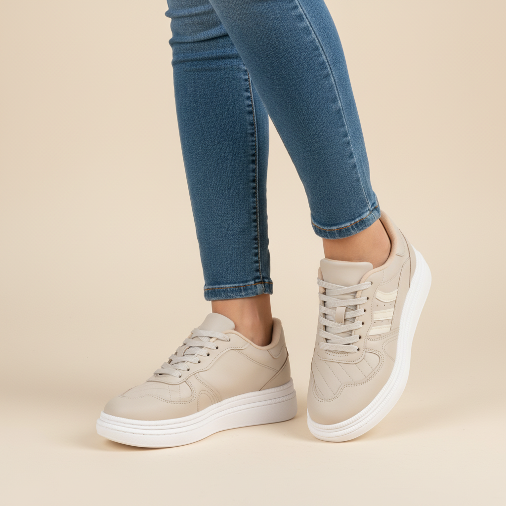 Zapatilla Gris Moleca 35 / Gris