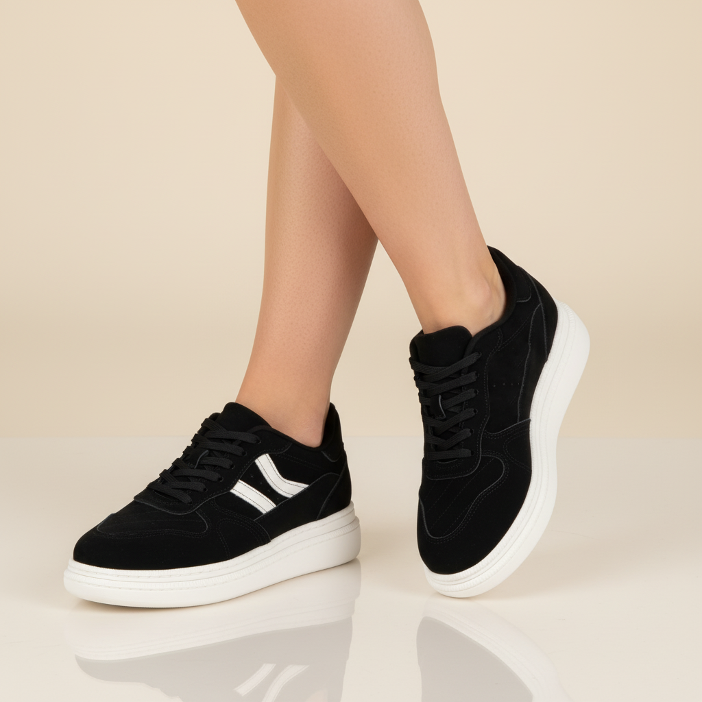 Zapatillas Casuales Negro Moleca 35 / Negro