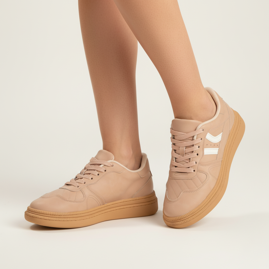 Zapatilla Beige Moleca 35 / Beige