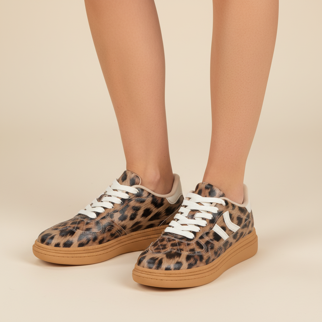 Zapatilla Animal Print Moleca 35 / Animal print