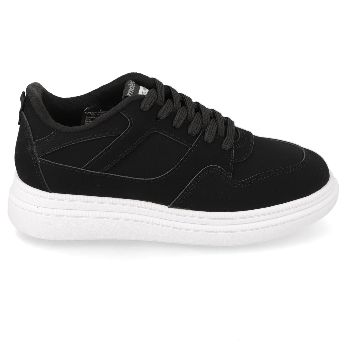 Zapatilla Negra Moleca 35 / Negro