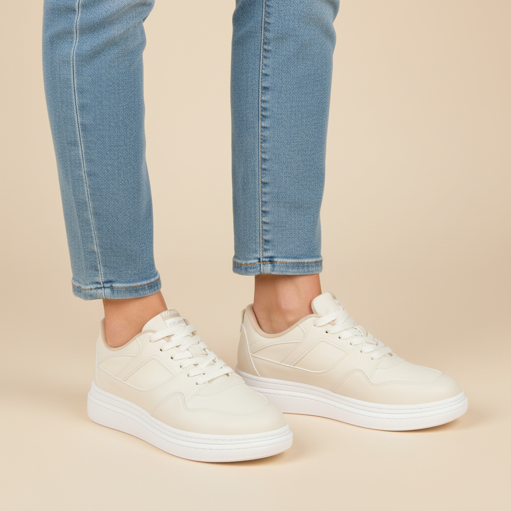 Zapatilla Blanca OFF Moleca 35 / Blanco OFF