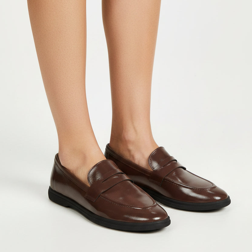 Mocasines Chocolate Moleca 35 / Chocolate