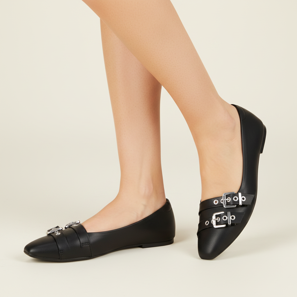 Ballerinas Negro Moleca 35 / Negro