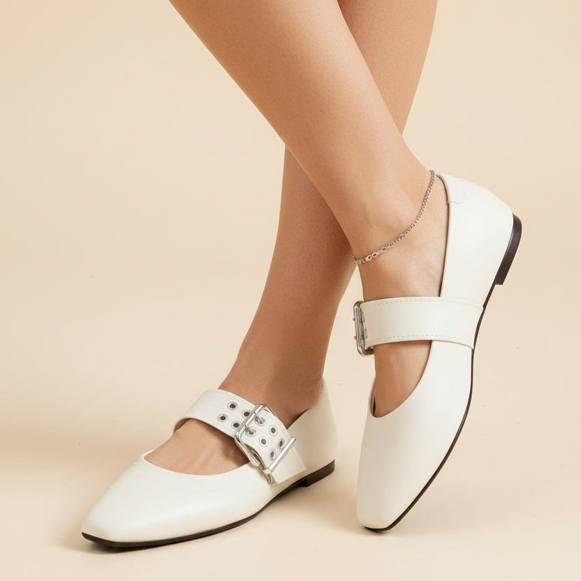 Ballerinas Blanco Moleca 35 / Blanco