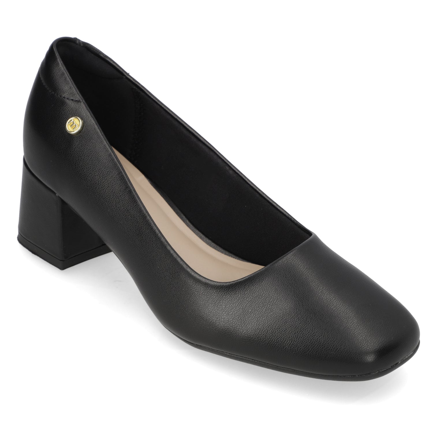 Taco Ancho 5 cm Negro Moleca 35 / Negro