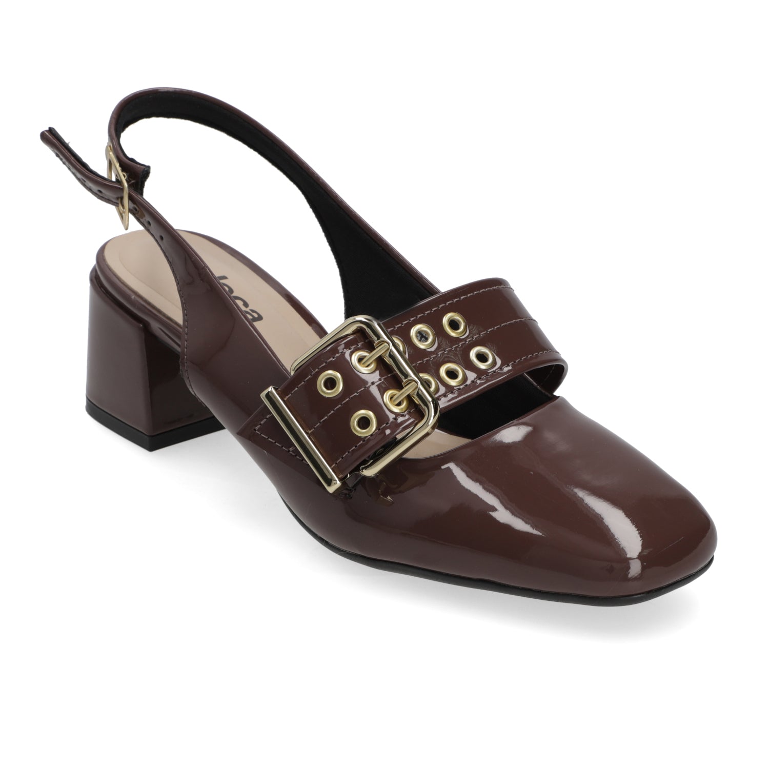 Taco Ancho 5 cm Chocolate Moleca 35 / Chocolate