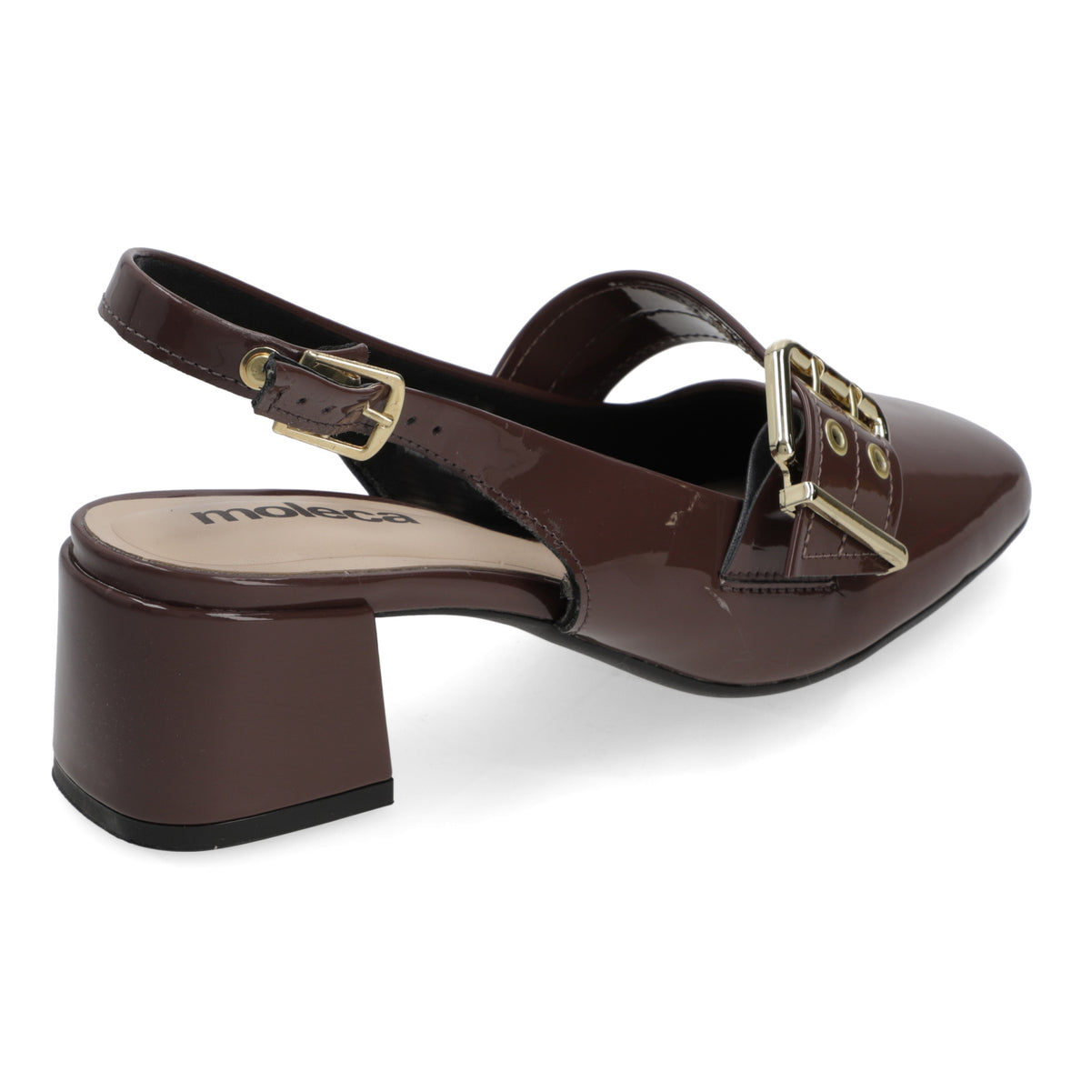 Taco Ancho 5 cm Chocolate Moleca 35 / Chocolate