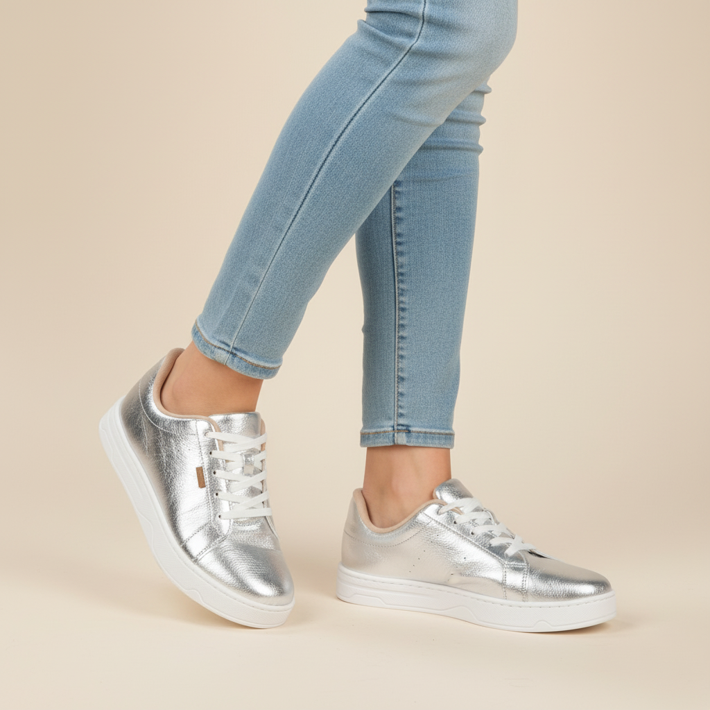 Zapatilla Plateada Modare