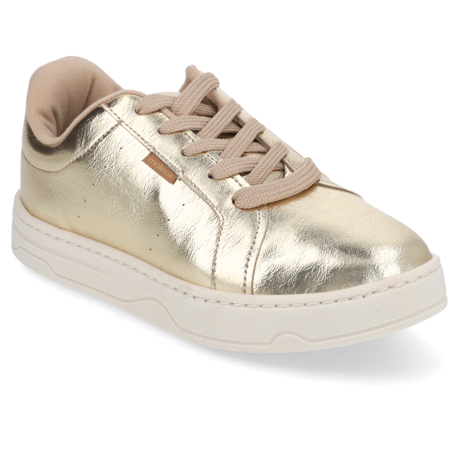 Zapatilla Dorada Moleca 34 / Dorado