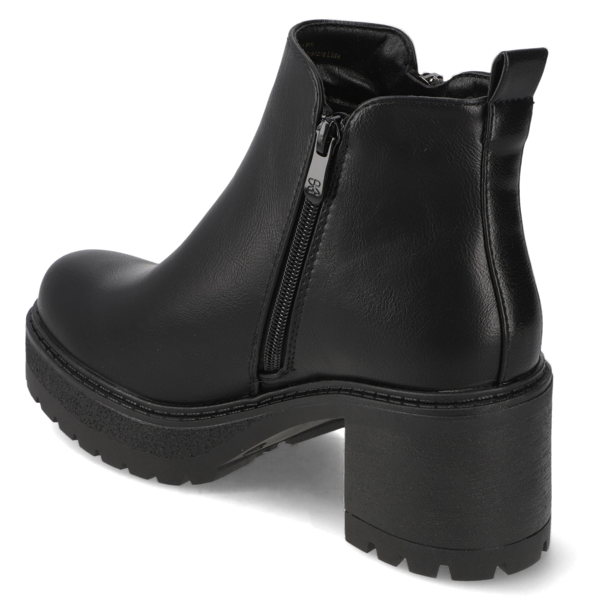 Botín Taco Ancho Negro New Walk