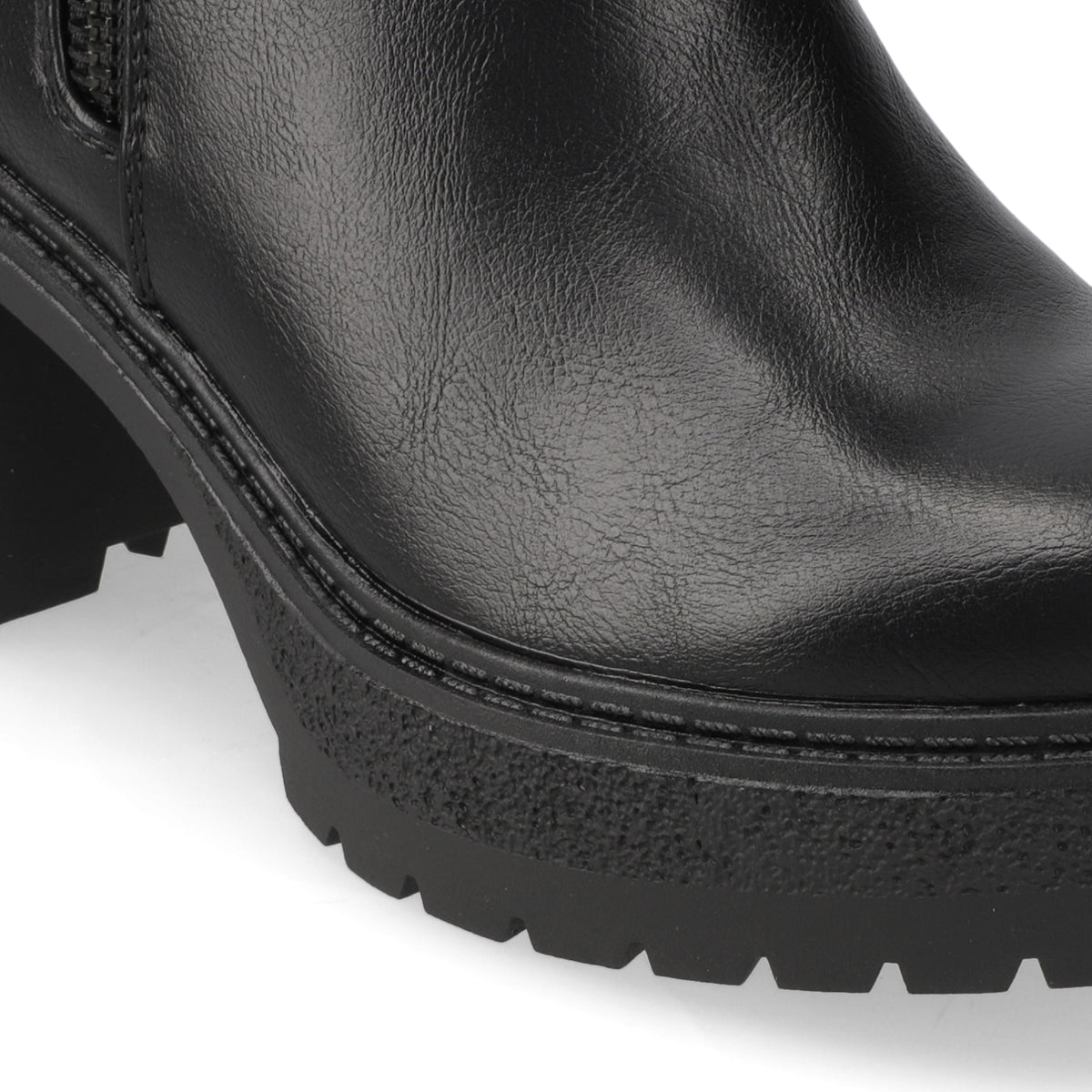 Botin Taco Ancho 7 cm Negro Agua de Coco 35 / Negro