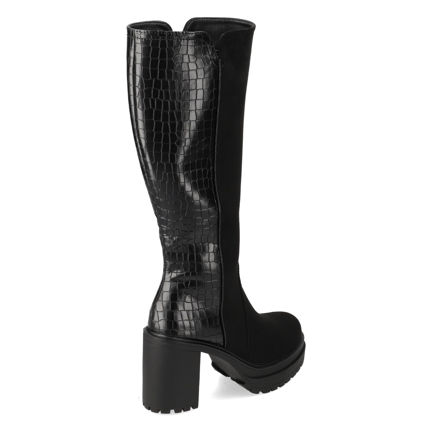 Bota Taco Ancho 10 cm Negro Agua de Coco 35 / Negro