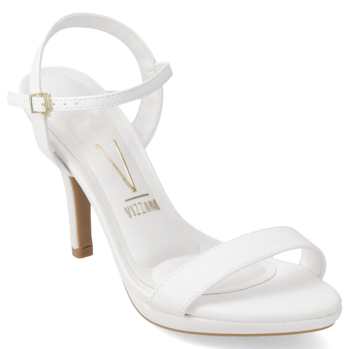 Sandalias de Novia Taco Aguja Blanco Vizzano 35 / Blanco