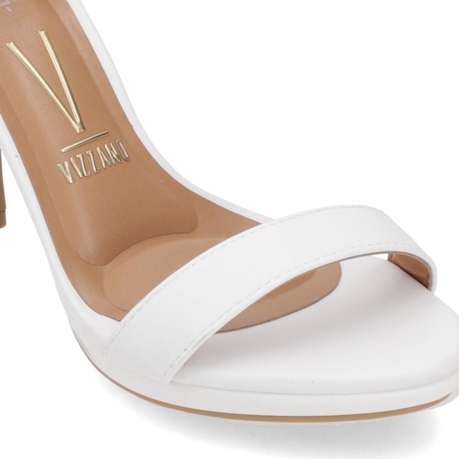 Sandalia Taco Aguja Alto Blanco Vizzano Ecocuero 34 / Blanco