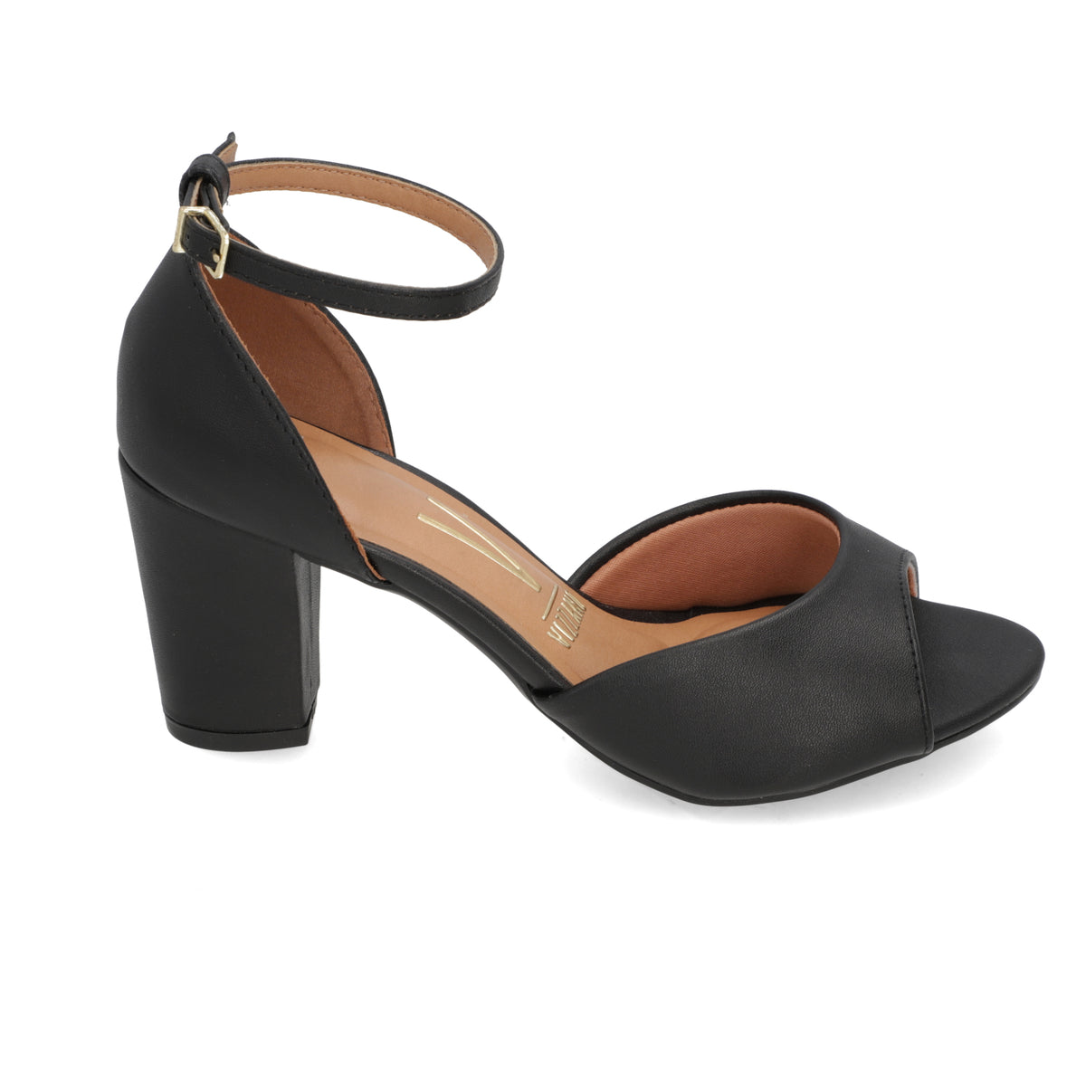 Sandalia Taco Cuadrado Eco Cuero Negro 6262-406-7286-15745