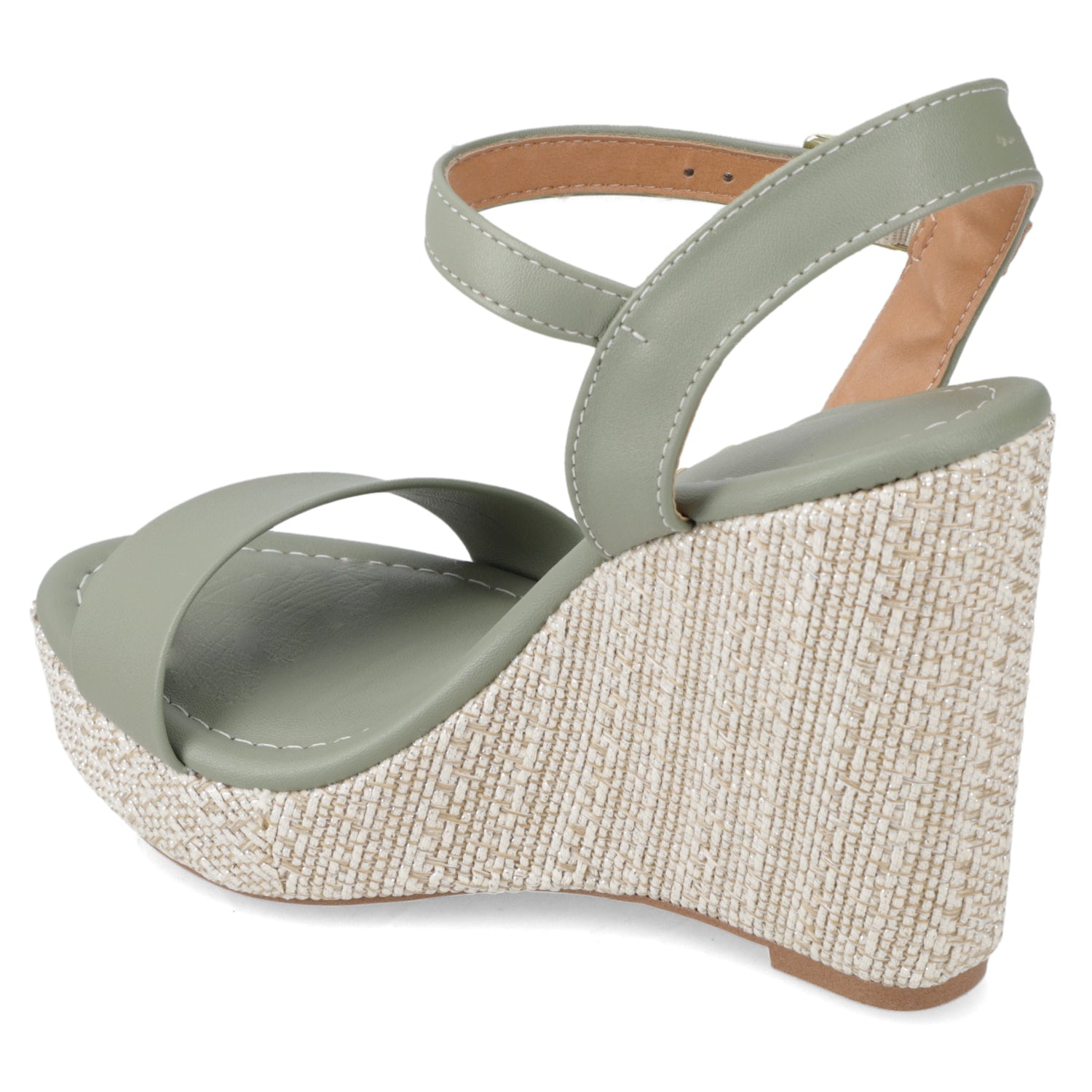 Sandalia Taco Cuña Alto Verde Vizzano