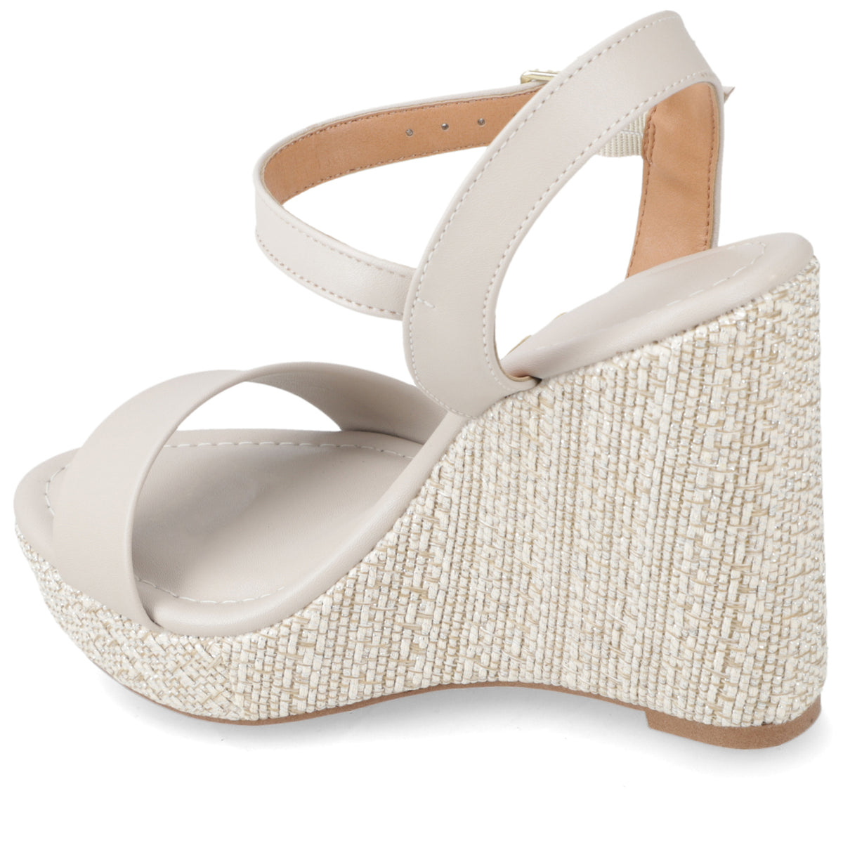 Sandalia Taco Cuña Alto Gris Vizzano