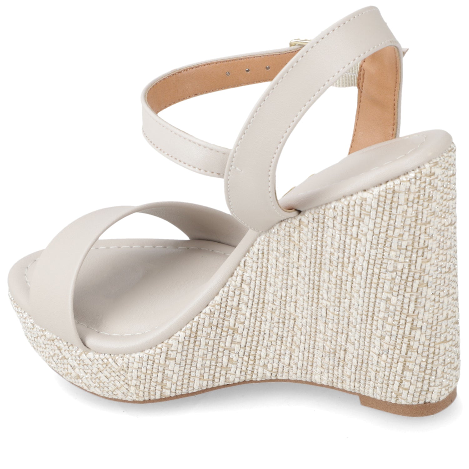 Sandalia Taco Cuña Alto Gris Vizzano