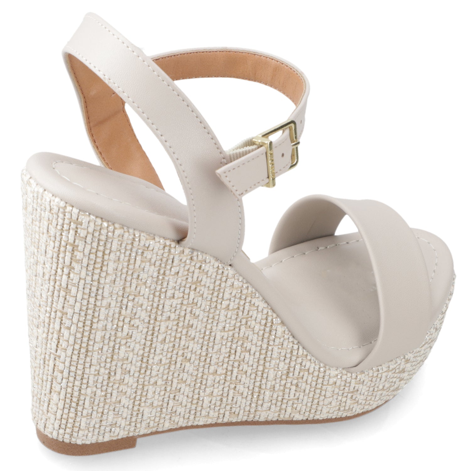 Sandalia Taco Cuña Alto Gris Vizzano