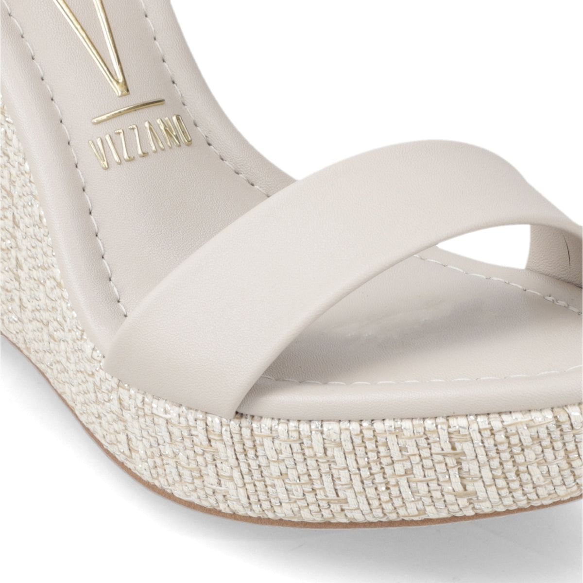 Sandalia Taco Cuña Alto Gris Vizzano